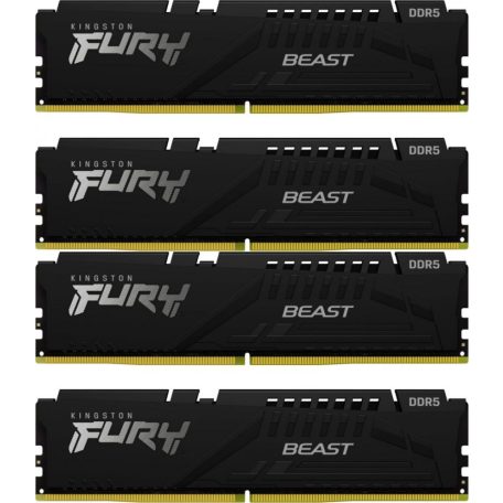 Kingston 64GB 5200Mhz Kit(4x16GB) Fury Beast Black