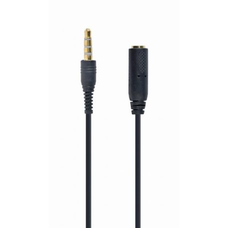 Gembird CCA-419 3.5 MM 4-PIN audio cross-over adapter cable 0,18m Black