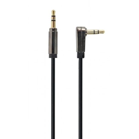 Gembird CCAP-444L-6 Right angle 3.5 mm stereo audio cable 1,8m Black