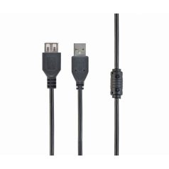   Gembird CCF-USB2-AMAF-15 USB-A 2.0 cable with ferrite core 4,5m Black