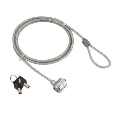 Gembird LK-K-01 Cable lock for notebooks key lock 1,8m Grey