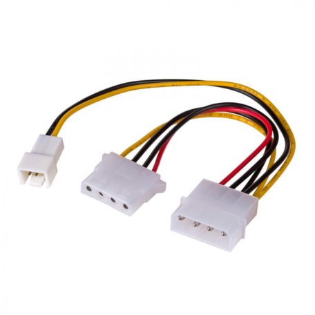 Akyga AK-CA-35 Molex/Molex/3-pin 12V adapter cable 0,15m