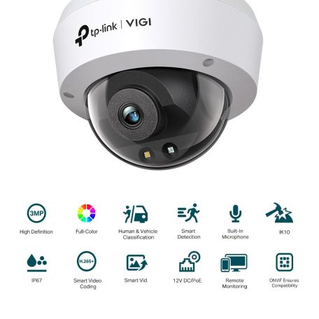 TP-Link VIGI C230 (4mm) 3MP Full-Color Dome Network Camera