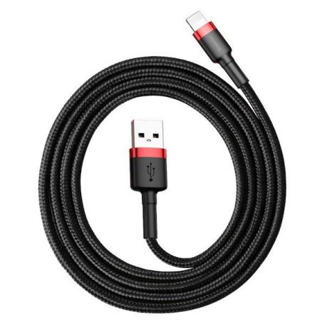 Baseus Cafule lightning Cable 2,4A 1m Black/Red