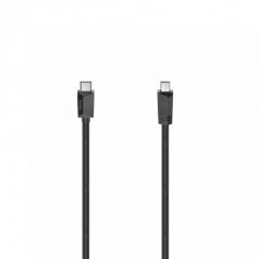   Hama FIC USB Type-C/Mini USB töltő és adatkábel 0,75m Black