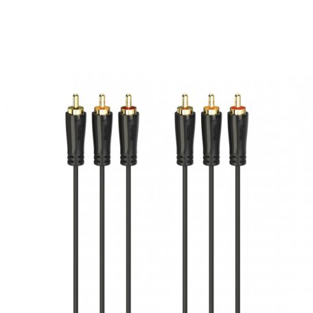 Hama FIC AV 3RCA-3RCA öszzekötőkábel 1,5m Black