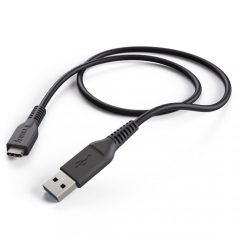   Hama FIC E3 USB 3.1 GEN 1, Type-C/USB-A töltő és adatkábel 1m Black