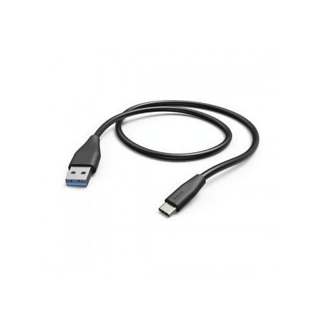 Hama FIC E3 Type-C/USB-A USB 3.1 töltő és adatkábel 1,5m Black