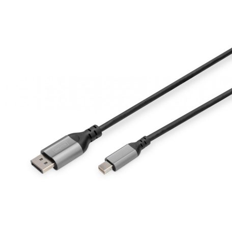 Digitus 8K DisplayPort Adapter Cable, Mini DP to DP 1m Black