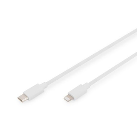 Digitus Data / Charger Cable USB-C - Lightning MFI 1m White