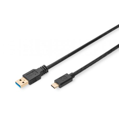 Digitus USB Type-C connection cable Gen2 Type- to A 1m Black