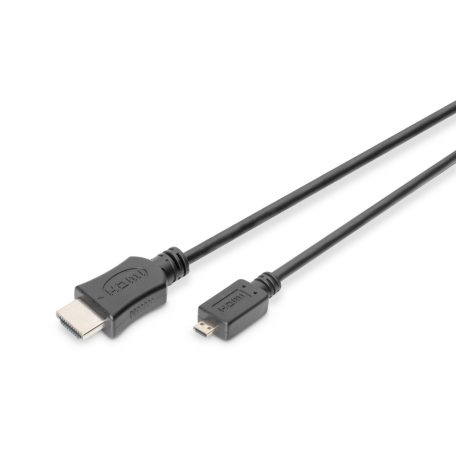 Digitus 4K HDMI High-Speed Connecting Cable Type D to Type A 2m Black