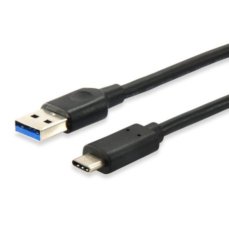 EQuip USB-C 3.2 Gen1 to USB-A 0,5m cable Black