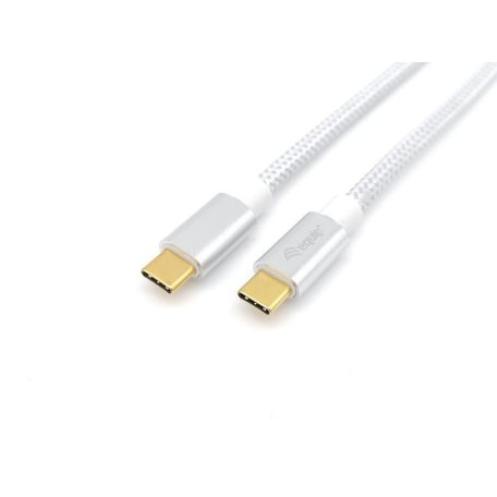 EQuip USB-C 3.2 Gen2 to USB-C 100W cable 0,5m White