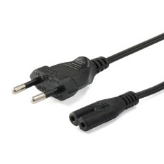 EQuip High Quality Power Cord C7 to 2pin Euro 3m Black