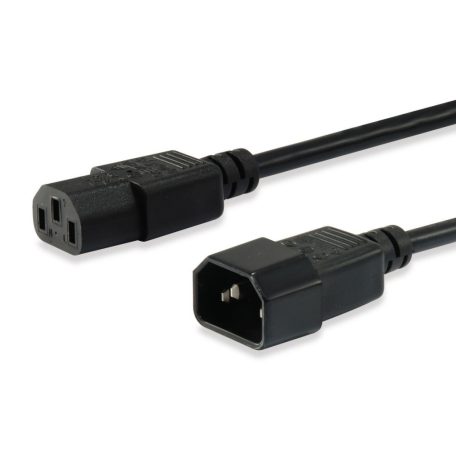 EQuip High Quality Power Cord C13 to C14 cable 3m Black