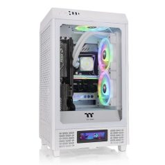   Thermaltake The Tower 200 Mini Chassis Tempered Glass Snow White