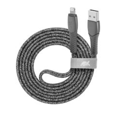   RivaCase Rivapower PS6108 GR12 ENG USB-A / Lightning nylon braided cable, 1,2m Grey