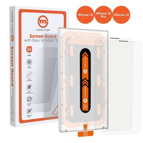 Mobile Origin Screen Guard iPhone 14/13/13 Pro with easy applicator 2 pack