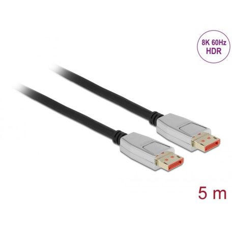 DeLock DisplayPort cable 8K 60 Hz 5m Black