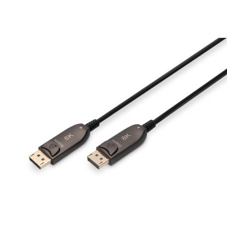 Digitus DisplayPort AOC Hybrid Fiber Optic Cable UHD 8K 15m Black