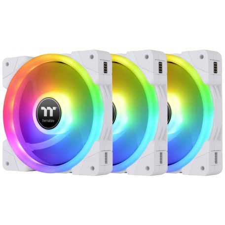 Thermaltake SWAFAN EX12 RGB PC Cooling Fan White TT Premium Edition (3-Fan Pack)