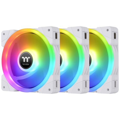 Thermaltake SWAFAN EX12 RGB PC Cooling Fan White TT Premium Edition (3-Fan Pack)