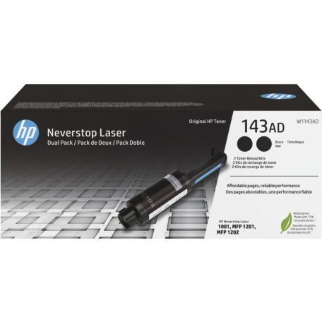 HP W1143AD (143AD) 2-pack Black toner