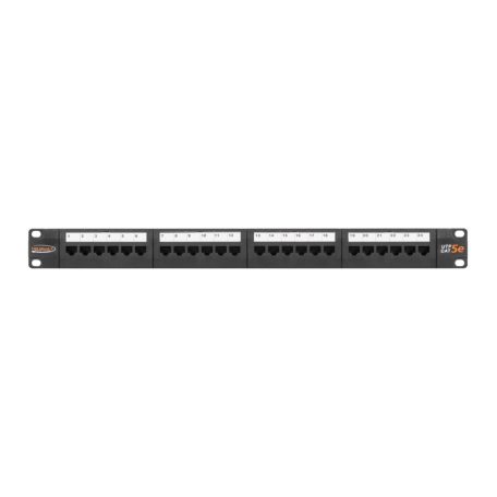 NIKOMAX 24-port Patch Panel 1U Black