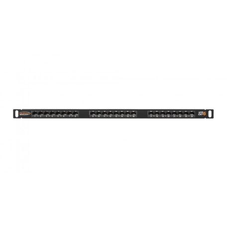 NIKOMAX 24-port Patch Panel 0,5U Black