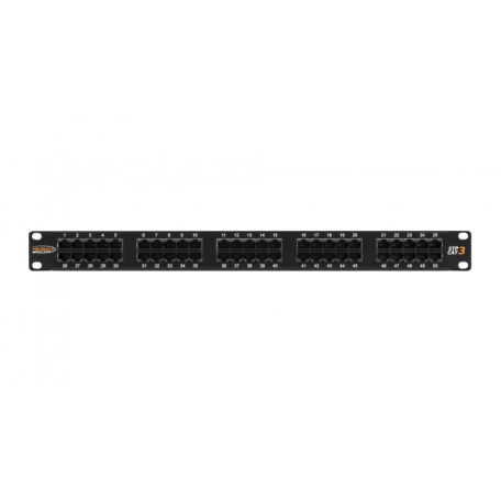 NIKOMAX 50-port Patch Panel 1U Black