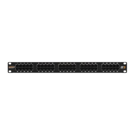 NIKOMAX 50-port Patch Panel 1U Black