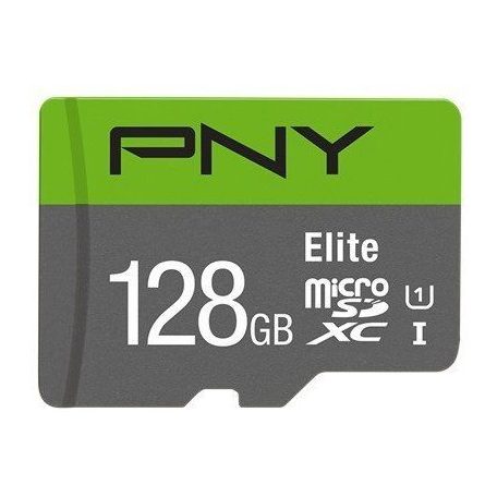 PNY 128GB microSDXC Elite Class 10 UHS-I V10 A1 + adapterrel