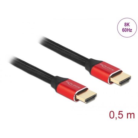 DeLock Ultra High Speed HDMI 8K 60Hz 0,5m Red