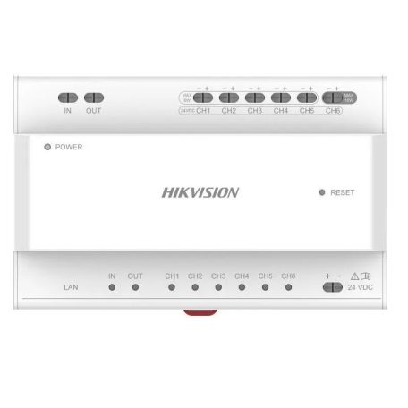 Hikvision Disztribútor egység kétvezetékes IP kaputelefon-rendszerhez