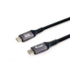 EQuip USB-C 4 Gen3 to USB-C 240W cable 1,2m Black