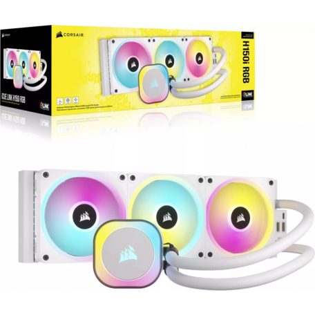 Corsair iCUE LINK H150i RGB AIO Liquid CPU Cooler White