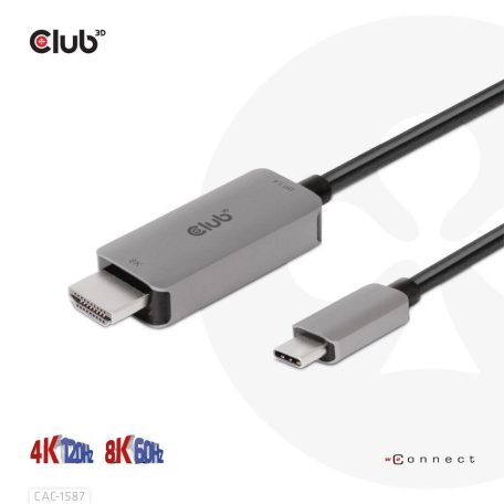 Club3D USB Gen2 Type-C to HDMI cable 3m Black