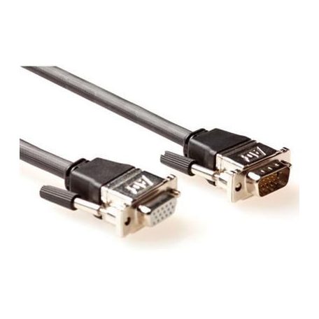 ACT High Performance VGA extension cable male-female with metal hoods 3m Black