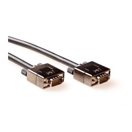 ACT High Performance VGA cable male-male with metal hoods 1,8m Black