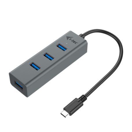 I-TEC 4-port USB-C 3.0 Metal Hub Grey