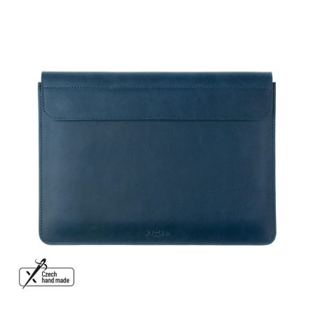 FIXED Oxford leather case for Apple MacBook Air 15" (2023) M2, blue