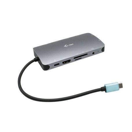 I-TEC USB-C Travel Nano Dock HDMI/VGA with LAN+Power Delivery 100W Grey