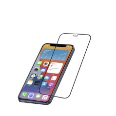   Cellularline Protective tempered glass for full screen CAPSULE for Apple iPhone 12 Max/12 Pro, black