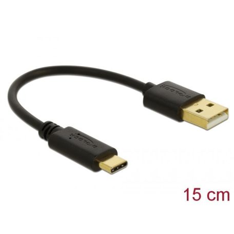 DeLock USB Type-C 0,15m Black