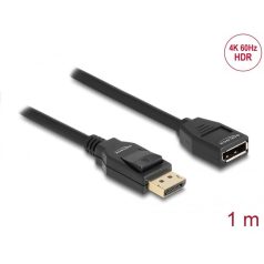   DeLock DisplayPort 1.2 male/famale 4K Extension cable 1m Black