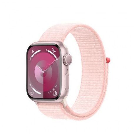 Apple Watch S9 GPS 41mm Pink Alu Case with Light Pink Sport Loop