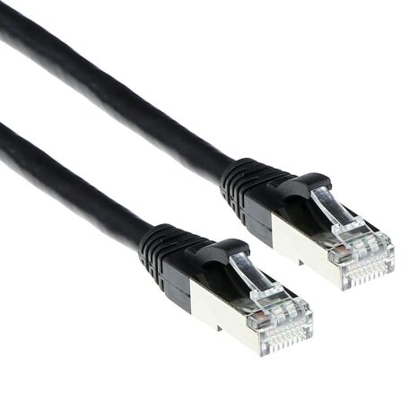 ACT CAT6A S-FTP Patch Cable 0,5m Black