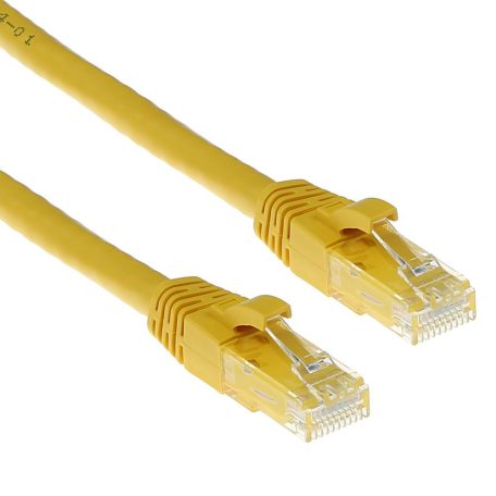 ACT CAT6A U-UTP Patch Cable 0,25m Yellow