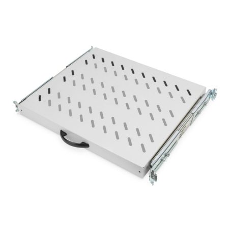 Digitus 1U extendible shelf for 600mm depth racks 40x485x368mm up to 25 kg Grey (RAL 7035)